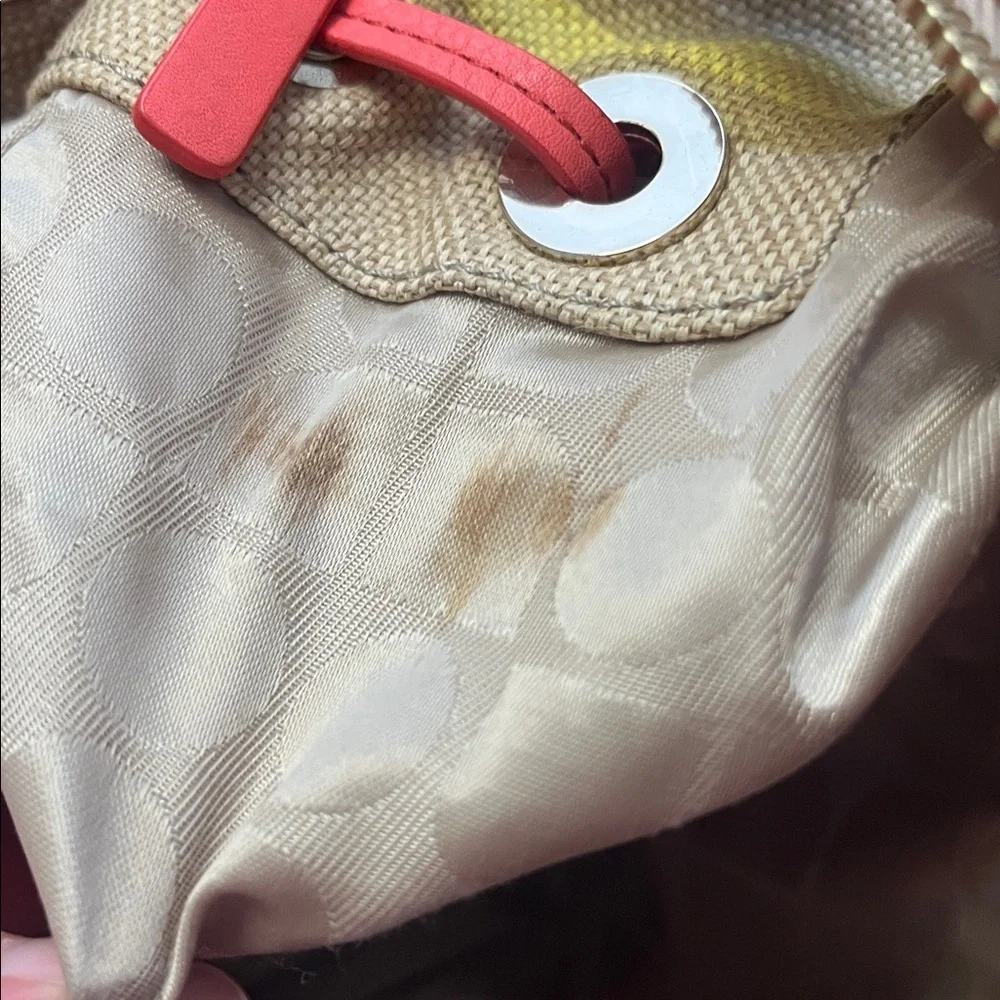 Kate Spade Multi Color Striped Canvas Bag - Picture 5 of 12